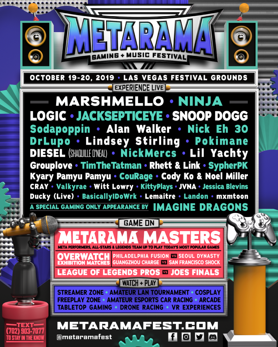 Metarama Gaming + Music Festival Bill