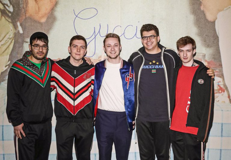 Gucci flirts with esports by inviting Fnatic to front row of show
