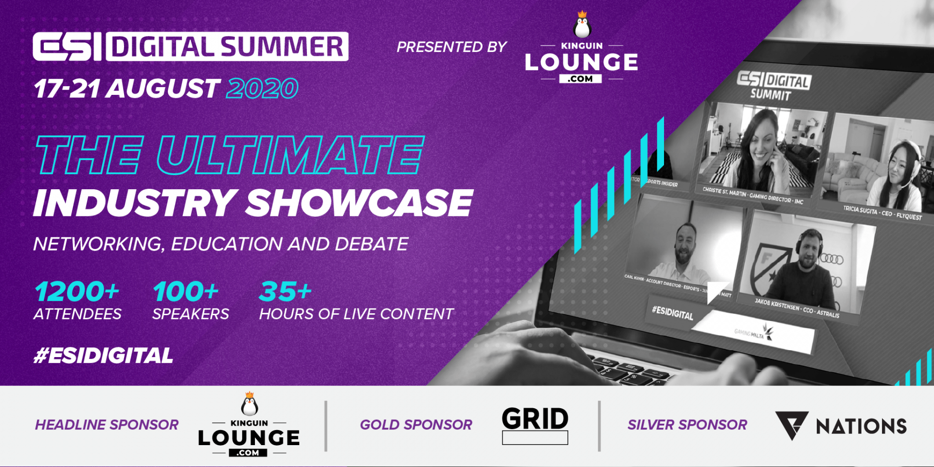 ESI Digital Summit Banner with Sponsors