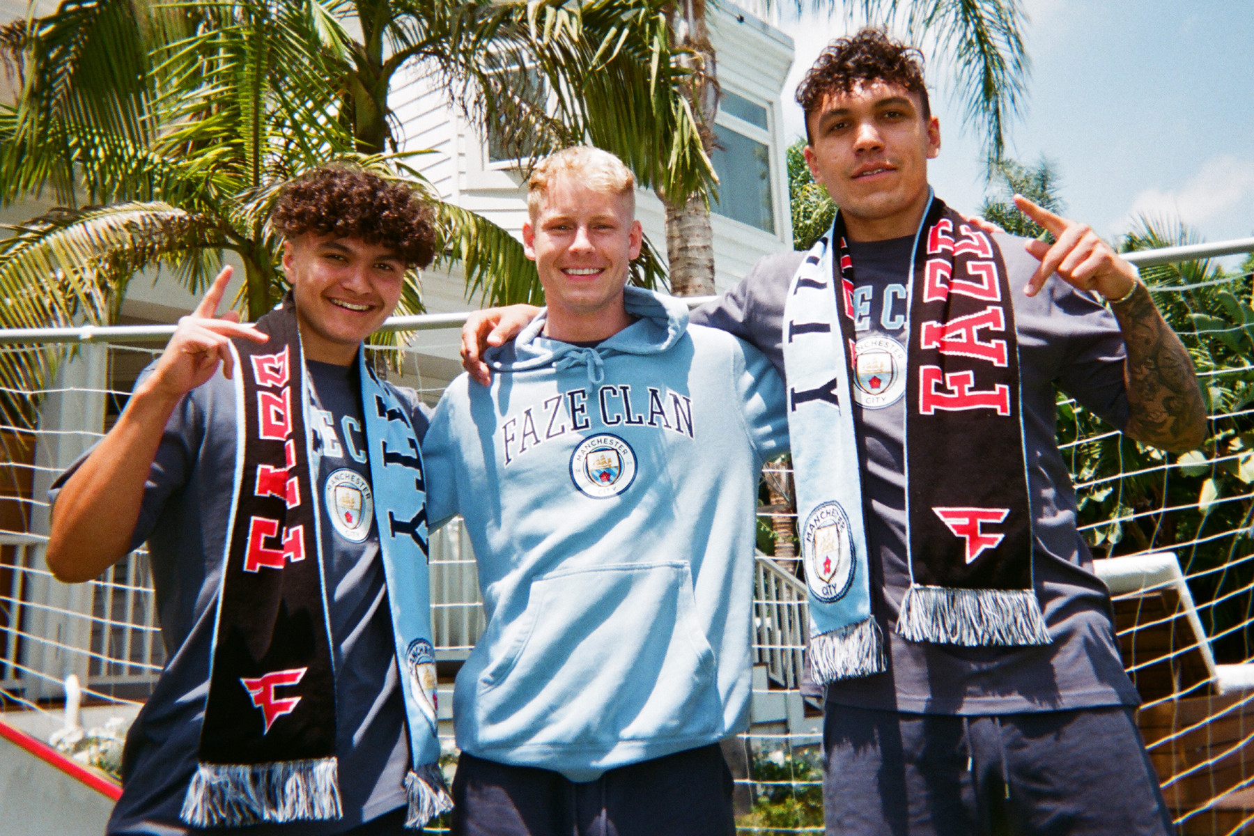 FaZe Clan Jarvis, Teeqo and Fraizer Manchester City FC Collab