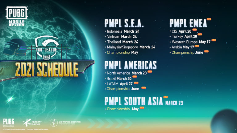 PUBG MOBILE reveals schedule for Pro League 2021