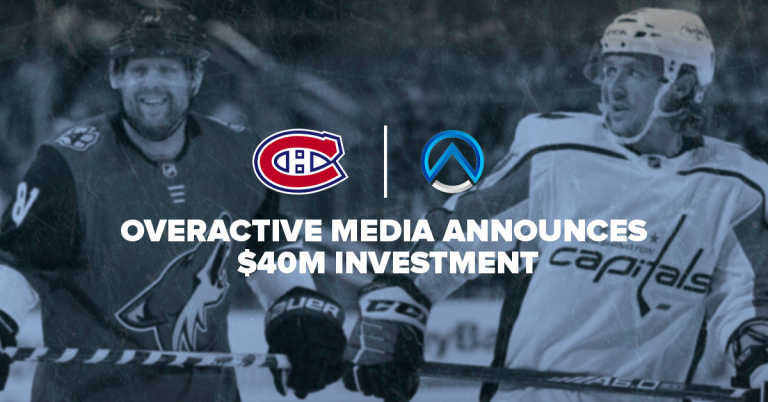 OverActive Media announces $40m investment, Montreal Canadiens joins ownership group