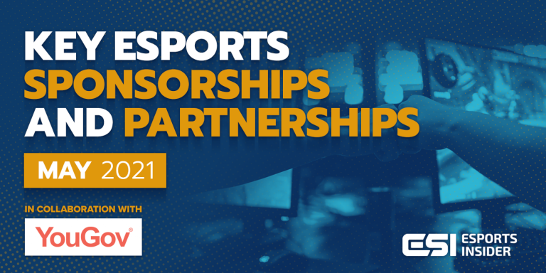 Key esports sponsorships and partnerships, May 2021
