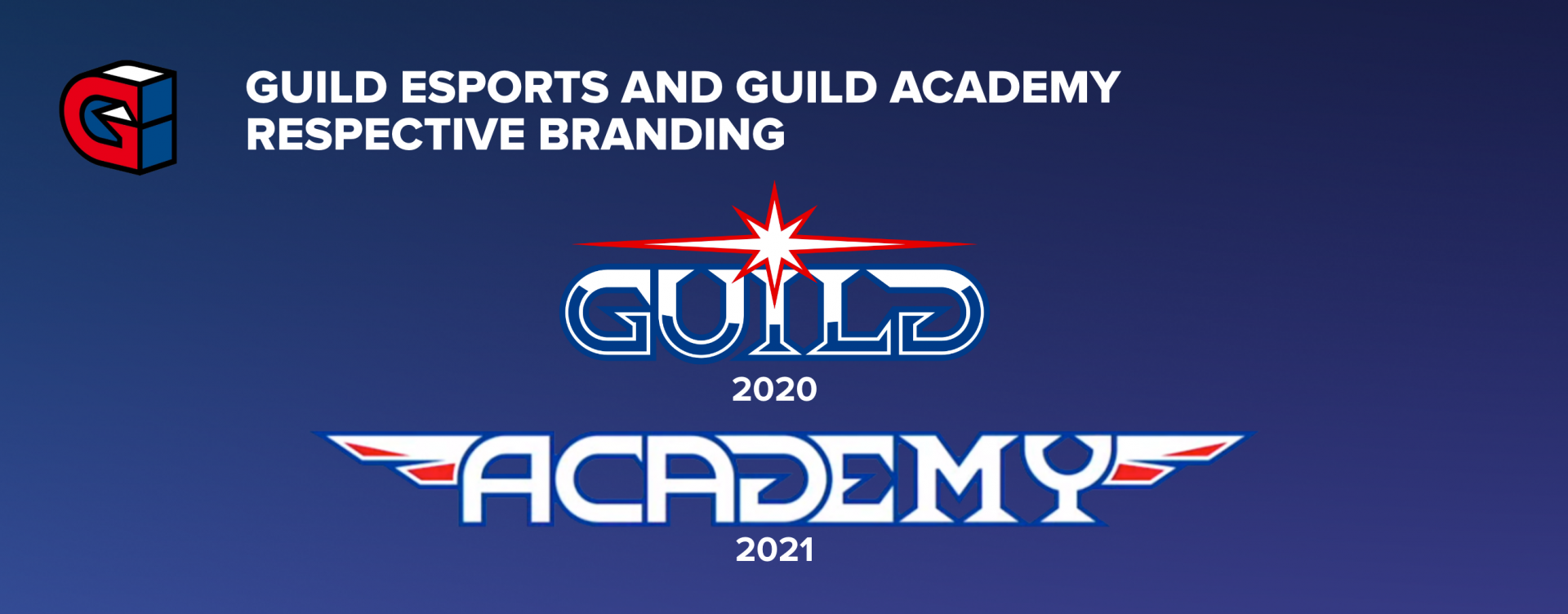 GUILD ESPORTS AND GUILD ACADEMY RESPECTIVE BRANDING
