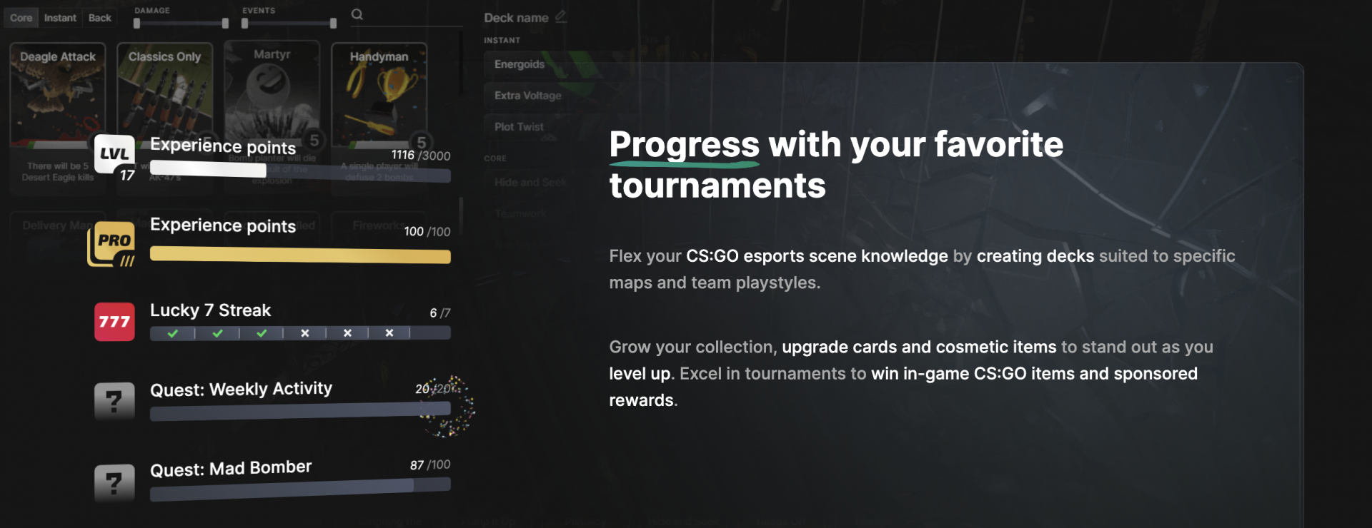 StreamCards Screenshot