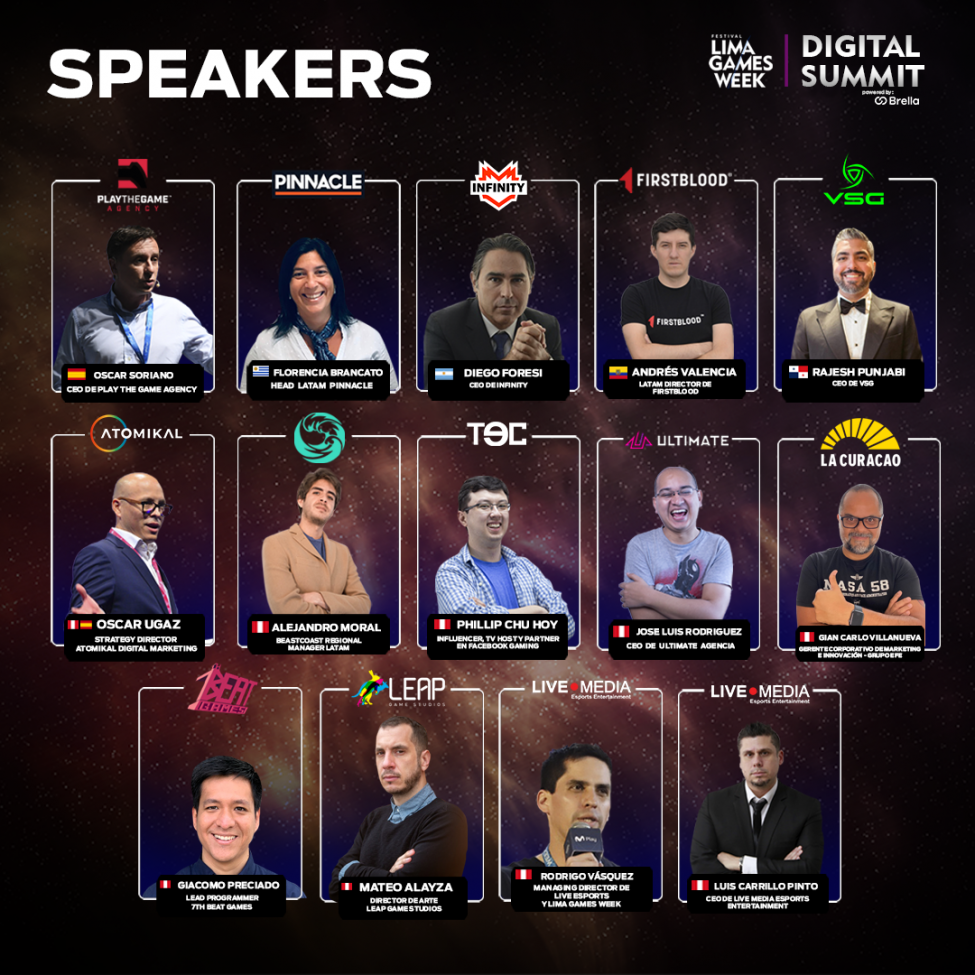 Lima Games Week Esports Summit Speakers