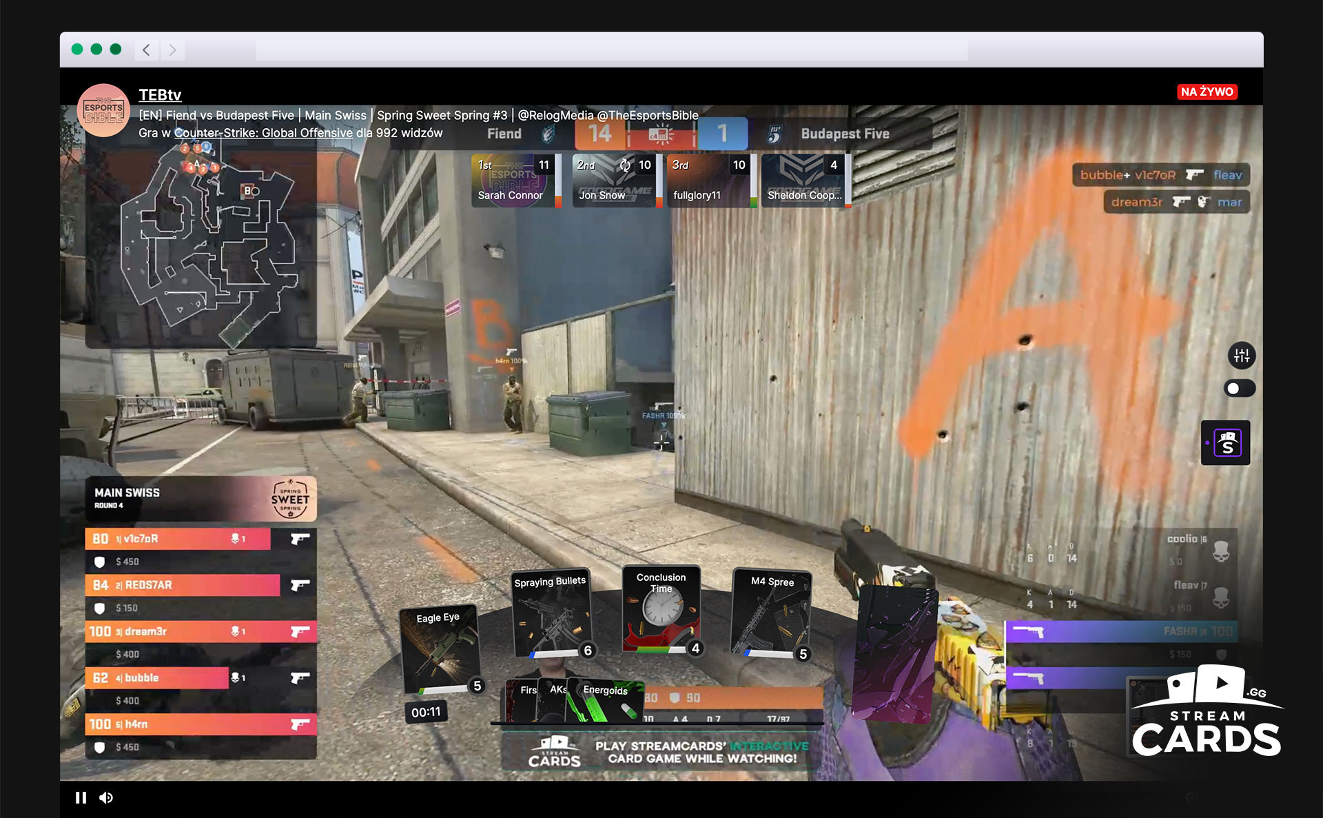 StreamCards Screenshot