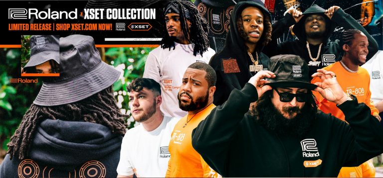 XSET and Roland reveal Drop the Bass merchandise collection