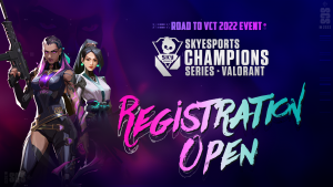 skyesports and riot games scs poster