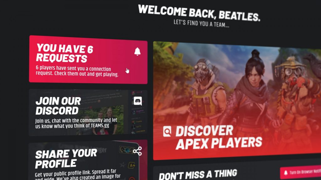 teams.gg adds apex legends to roster of games