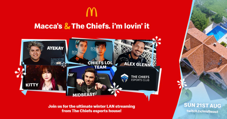 McDonald's Australia teams up with The Chiefs Esports Club