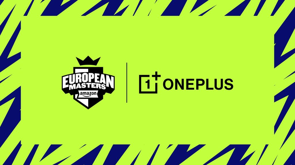 oneplus announced as amazon eu masters 2022 presenting partner