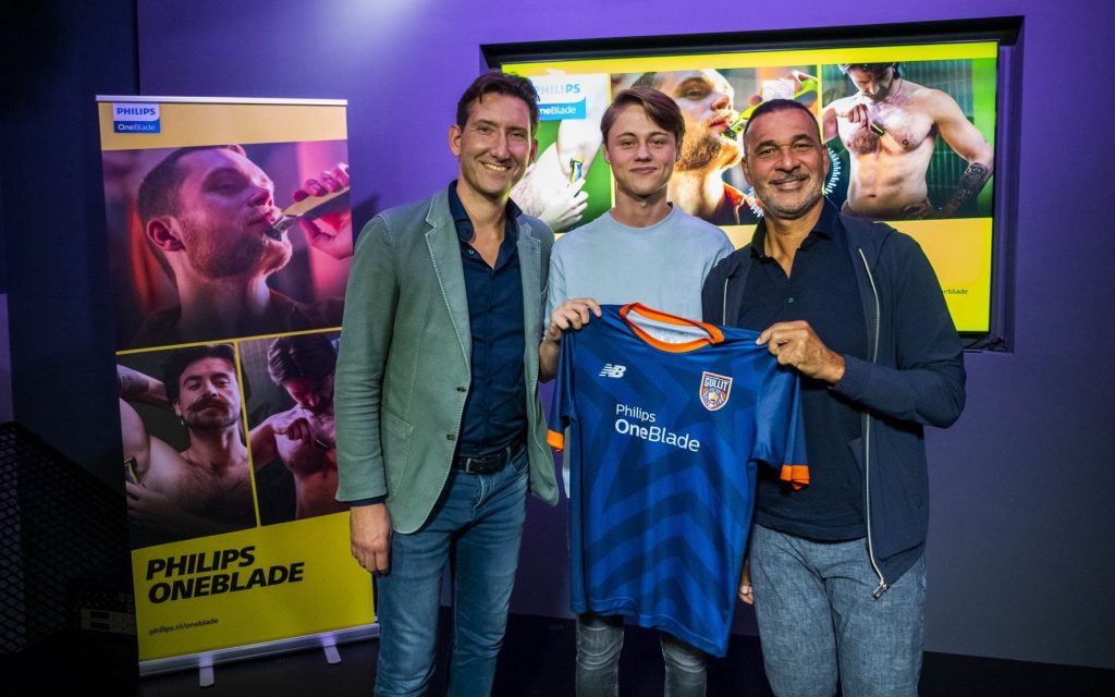 photo of Erik Schimmer, Dani Visser and Ruud Gullit