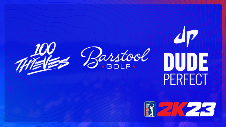 100 Thieves joins Dude Perfect and Barstool sports to partner with PGA Tour 2K23