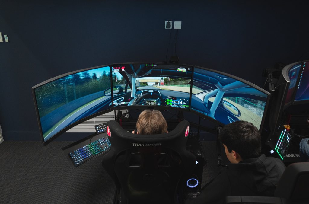Alpine Esports sim racing rig