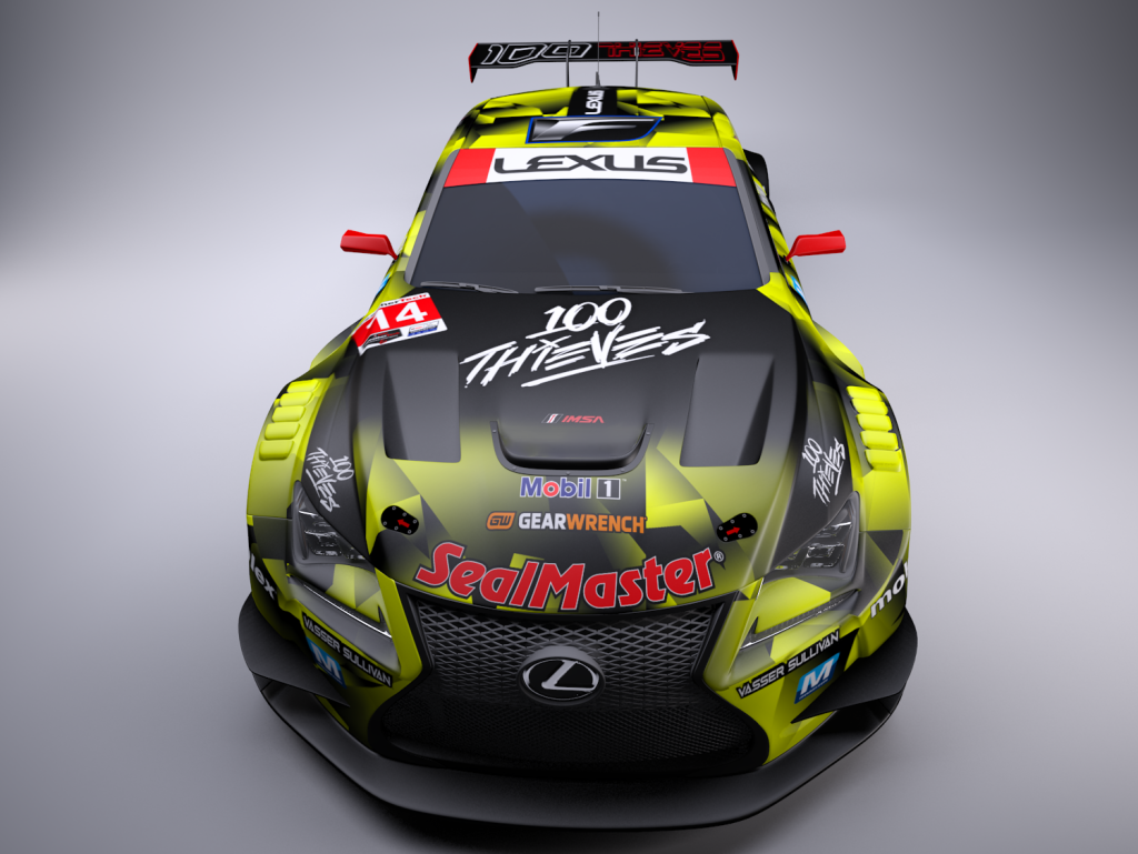 Lexus 100 Thieves race car