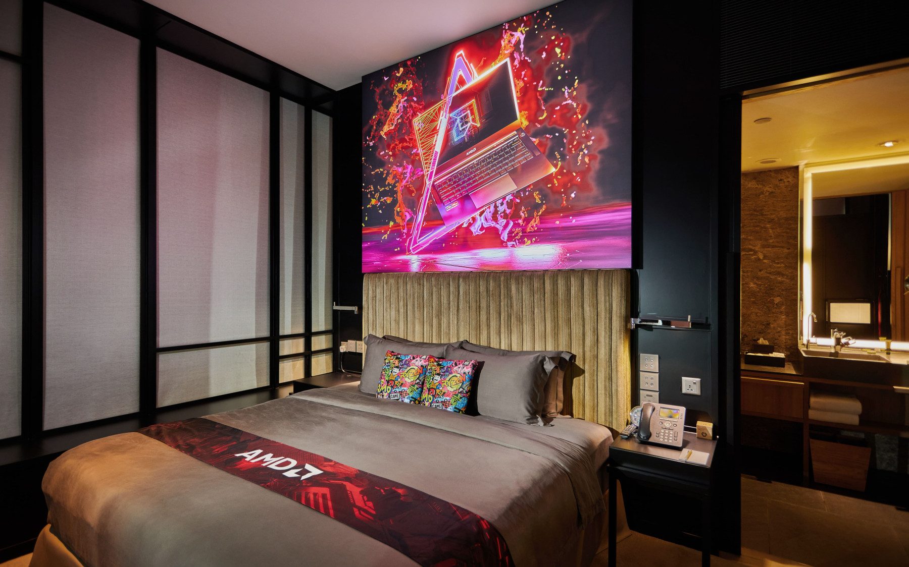 Esports hotel suite AMD Gaming Experience at PARKROYAL Collection Singapore