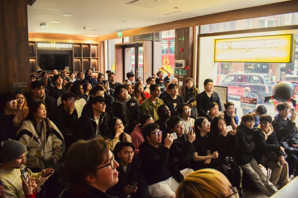 SideQuest watch party crowd