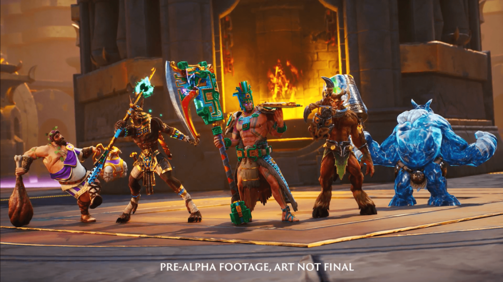 SMITE 2 heroes pre-alpha