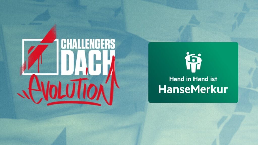 HanseMerkur and VALORANT Challengers key graphic