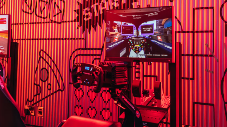 Williams Esports sets up sim racing rigs at The O2 Arena