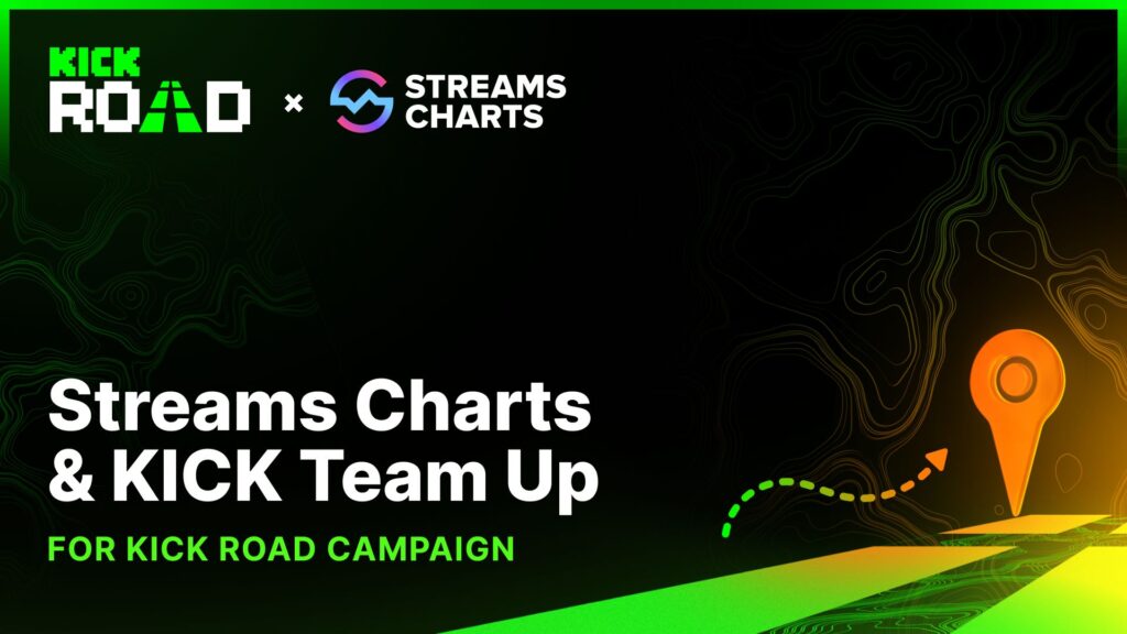 Stream Charts x Kick partnership kick road campaign