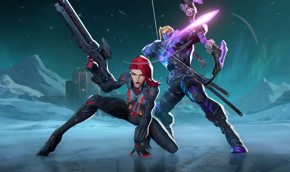 Hawkeye and Black Widow in marvel Rivals