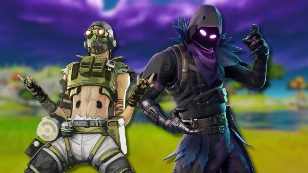 Octane from Apex Legends and Raven from Fortnite