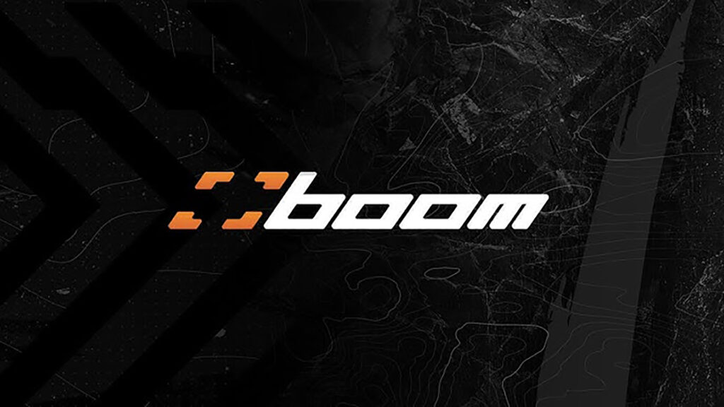 BoomTV logo on a black background