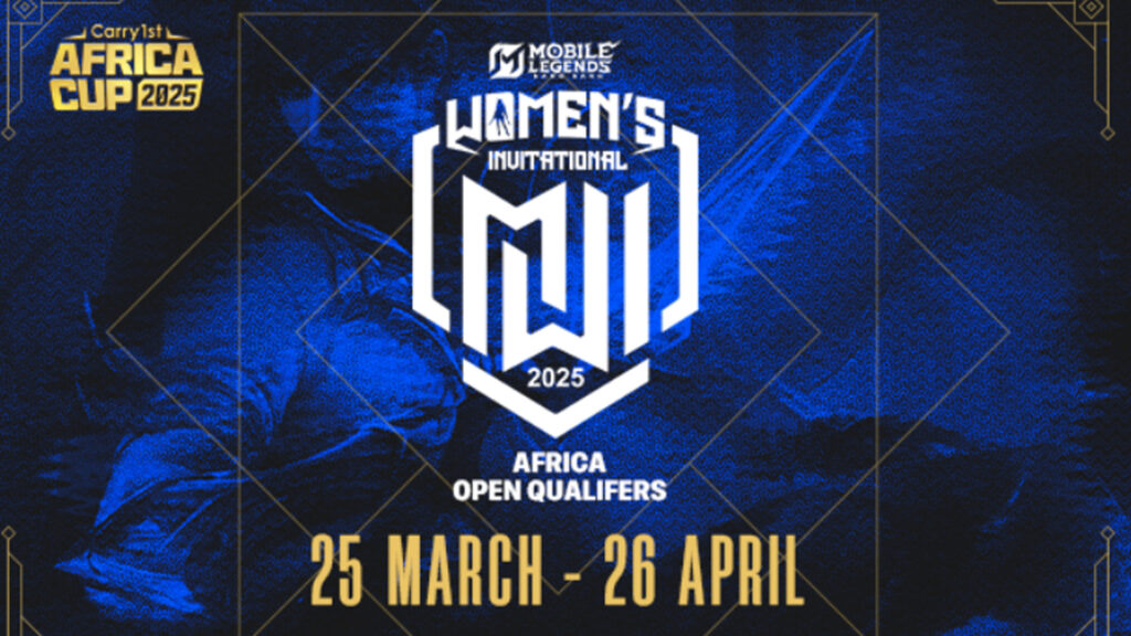 Image of Carry1st MLBB Women's Invitational logo on a dark blue background