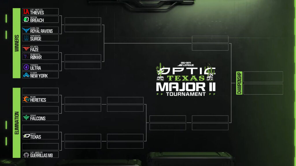 Image of CDL Major 2 2025 bracket