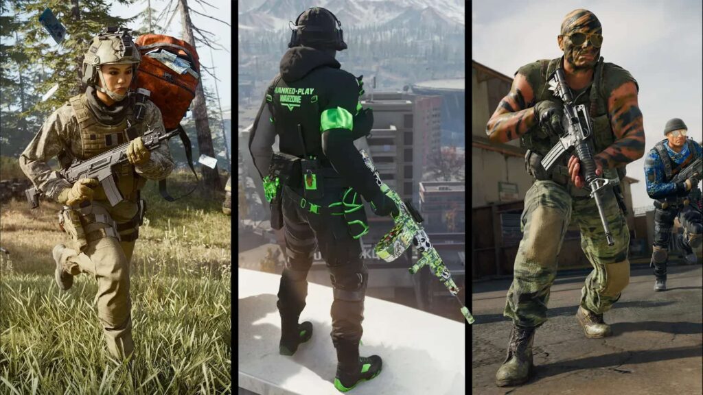 Three Call of Duty characters