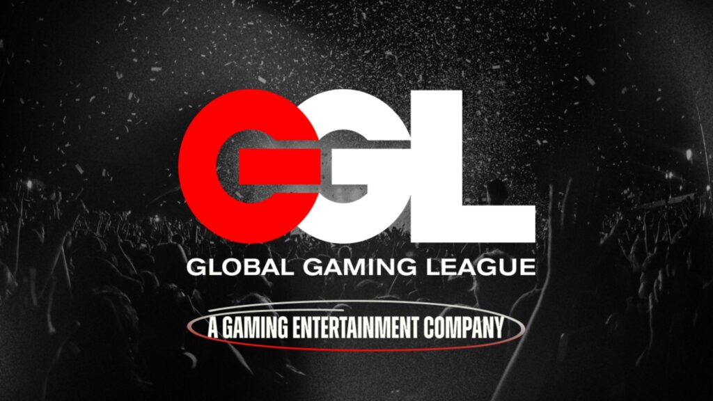Image of Global Gaming League logo on a black background