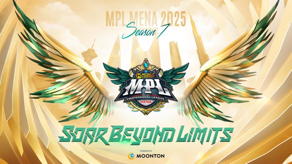 Image of MPL MENA logo on a white and gold background