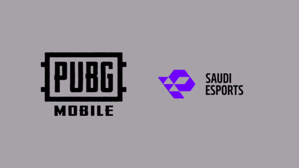 Image of PUBG Mobile and Saudi Esports Federation logos on a grey background