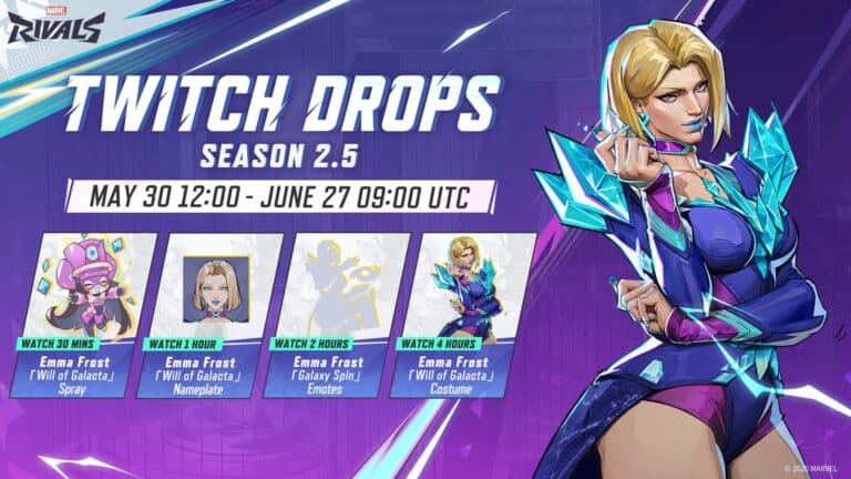 Marvel Rivals reveals Season 2.5 Twitch drops