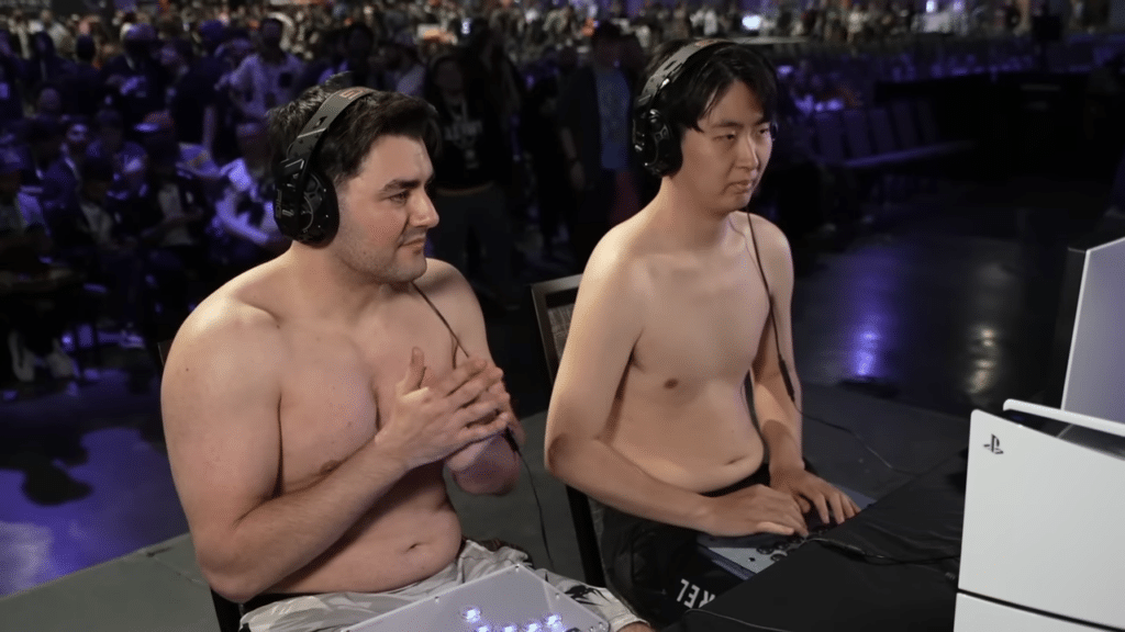 COMBO BREAKER shirtless match