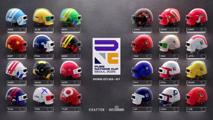 PUBG Nations Cup 2025 teams graphic