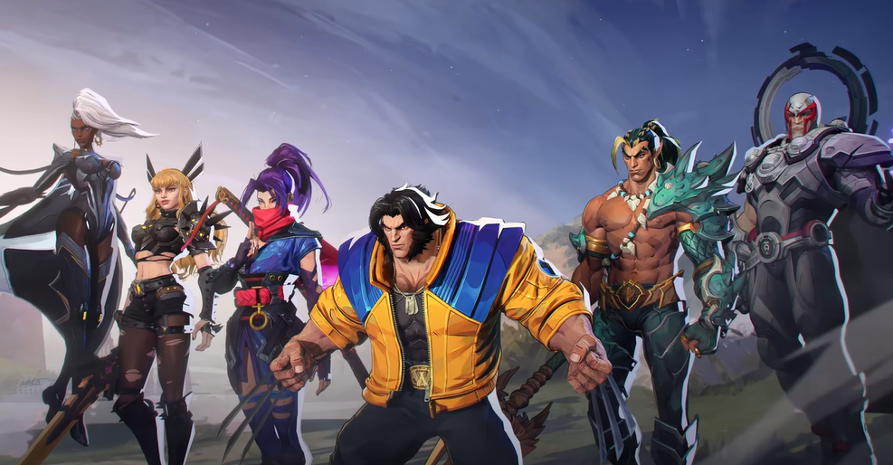 Marvel Rivals Wolverine, Psylocke, Magik, Storm, Namor, and Magneto