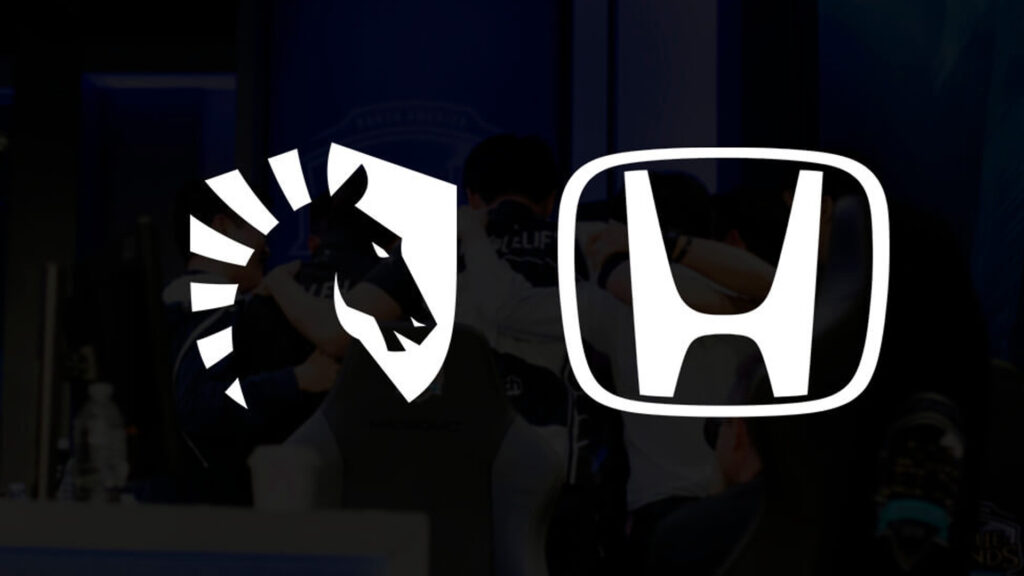 Image of Honda and Team Liquid logo on a dark blue background