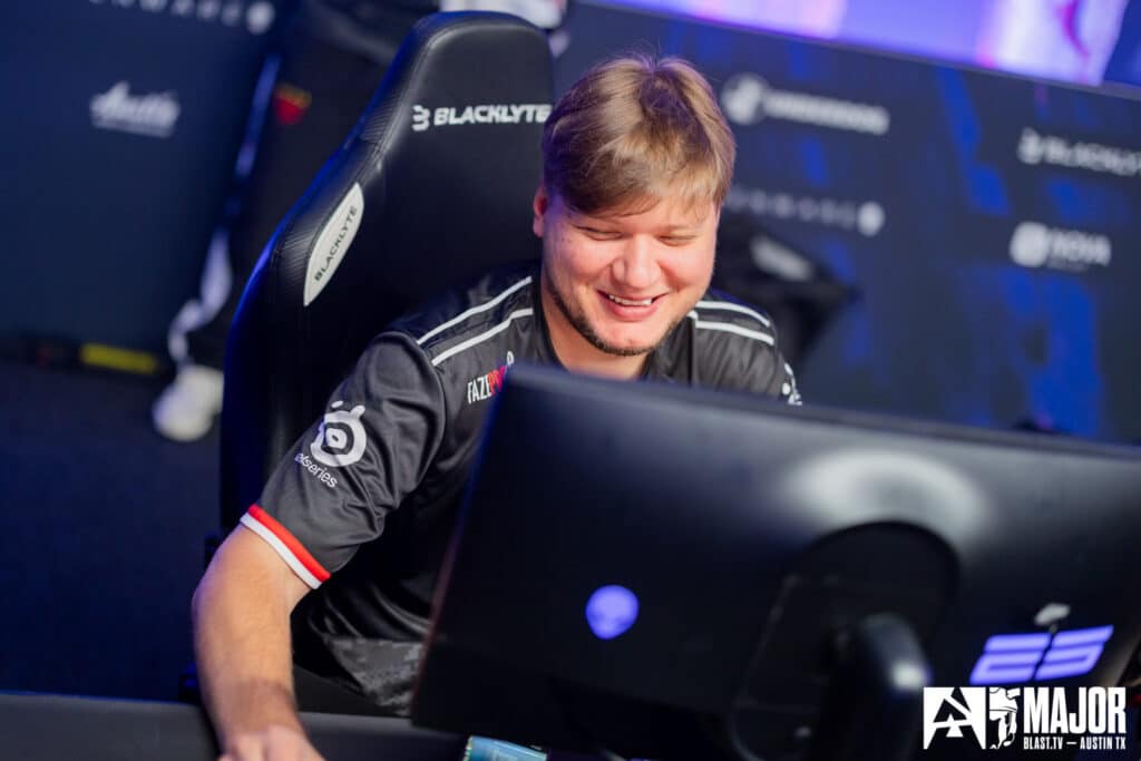 Image of S1mple playing for FaZe Clan at BLAST.tv Austin Major