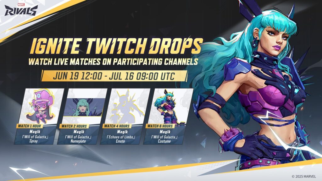 Marvel Rivals Ignite Twitch Drops Magik Will of Galacta