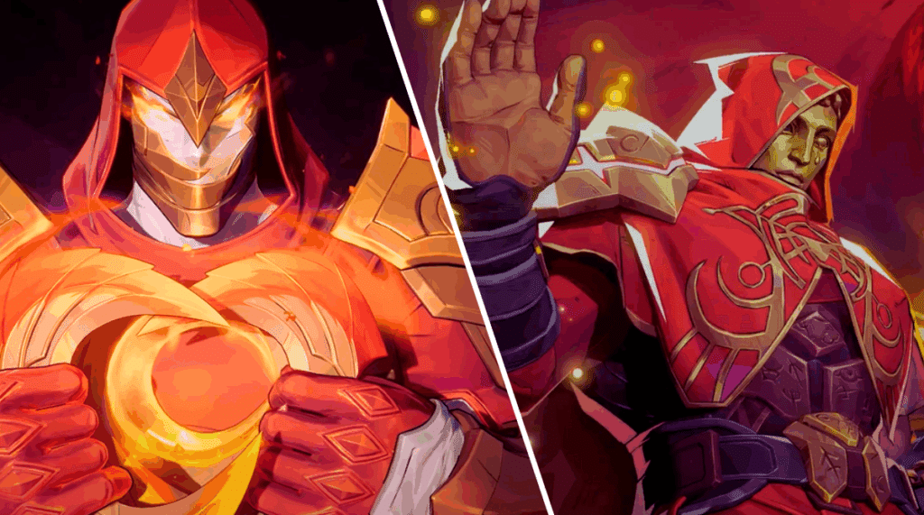 Marvel Rivals Moon Knight Phoenix Knight skin and Adam Warlock Blood Soul skin