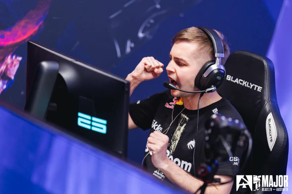 Image of Team Spirit Counter-Strike players competing at BLAST Austin Major