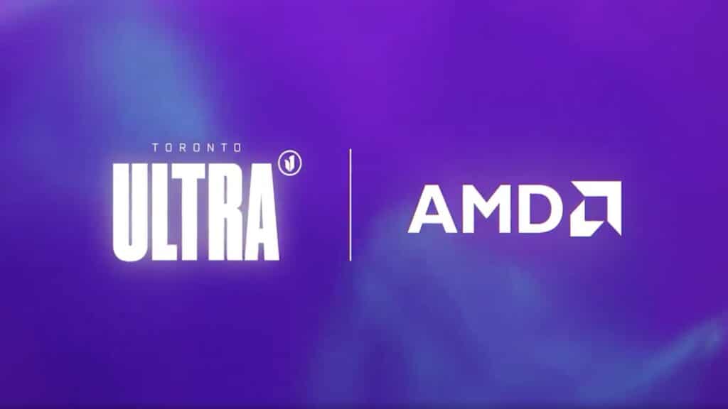 Image of Toronto Ultra and AMD logos on a purple background