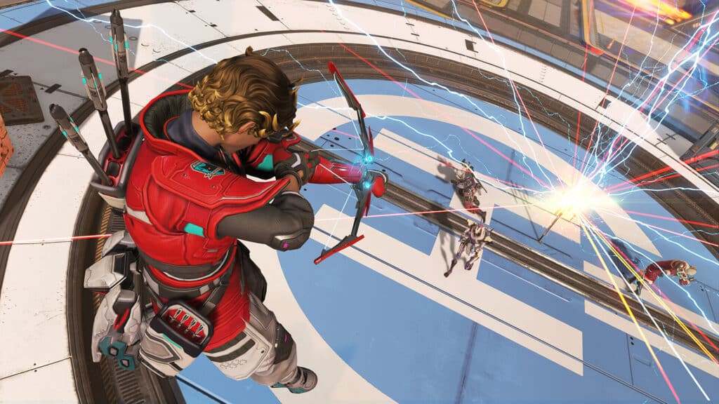 Apex Legends Season 25 prodigy legend Sparrow using ultimate ability during battle royale match