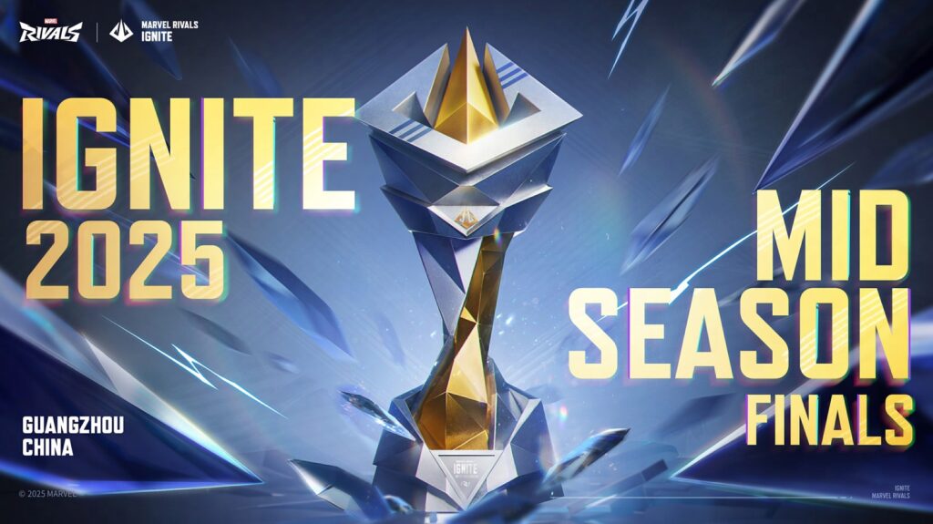 Marvel Rivals Ignite Mid-Season Finals 2025 trophy key art