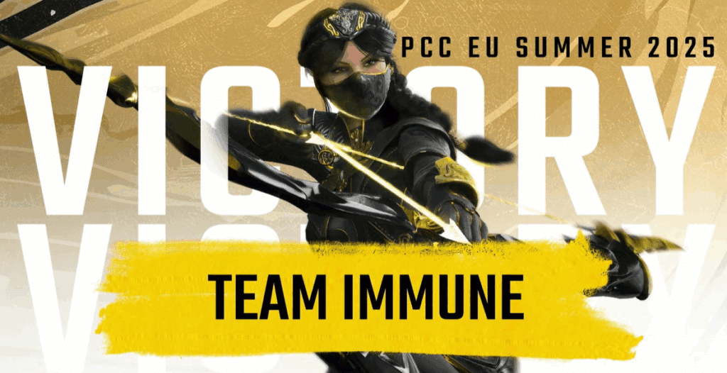 Paragon Championship Circuit 2025 Summer Series Team Immune EU Finals champions key art