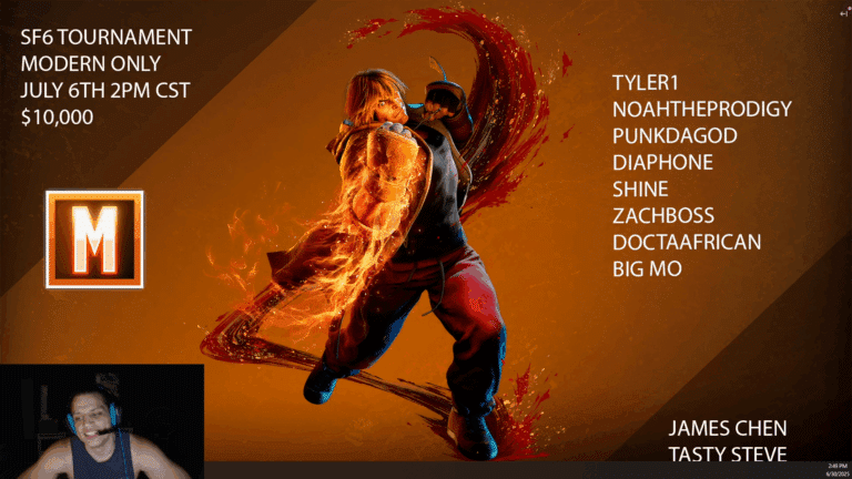 Tyler1 to host a Modern-only Street Fighter 6 tournament