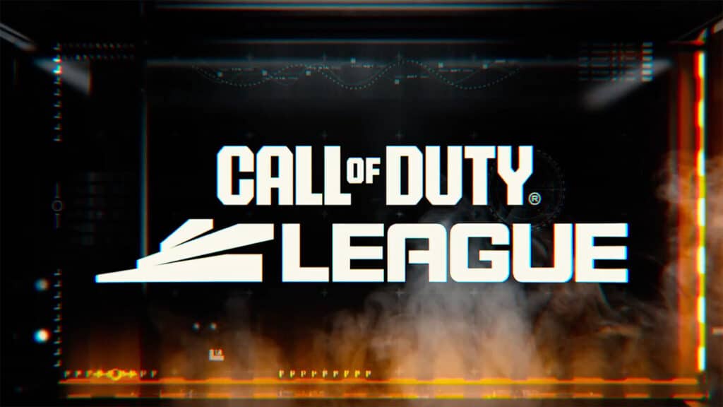 Image of Call of Duty League logo on a black and orange background